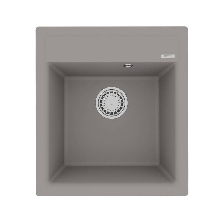 Кухонная мойка Lemark HANKA 450 9910009 врезная прямоугольная из кварцгранита грей