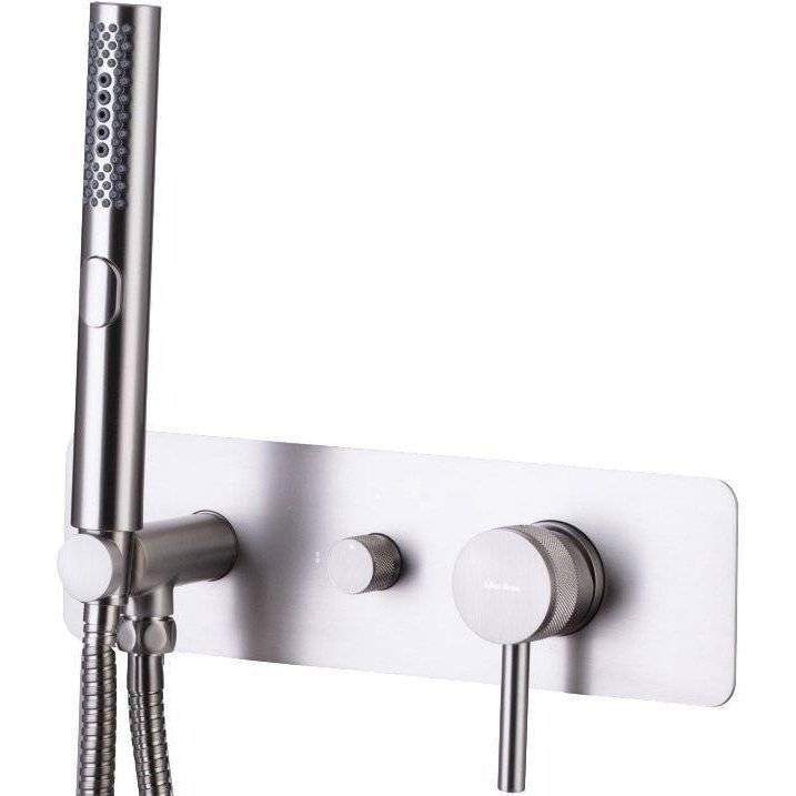 Душевой комплект Allen Brau Priority 5.31009-BN никель брашированный, с внутренней частью