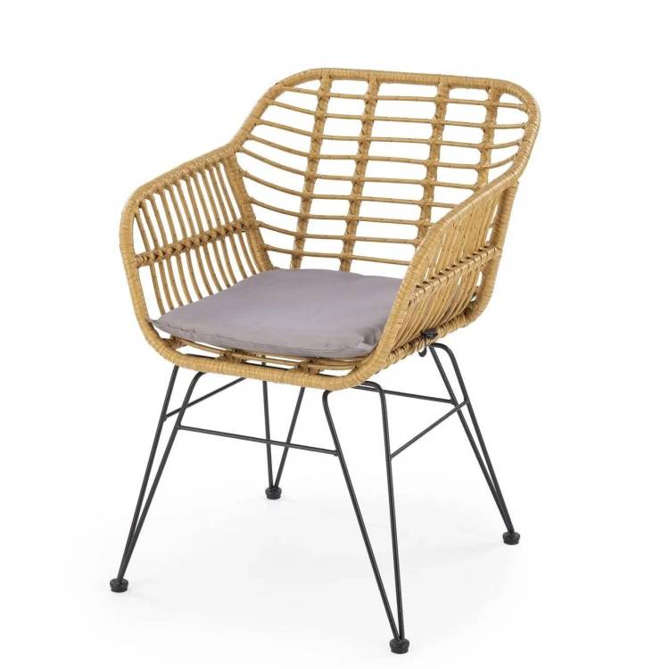 Стул кухонный Halmar K541 V-CH-K/541-KR серый/натуральный/черный