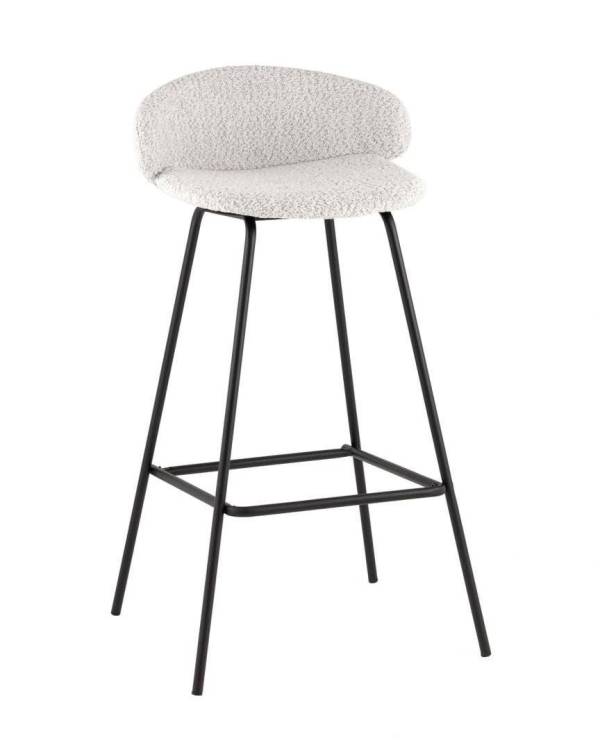 Стул барный Stool Group Nita 9091C l.grey UF998-14 светло-серый, букле