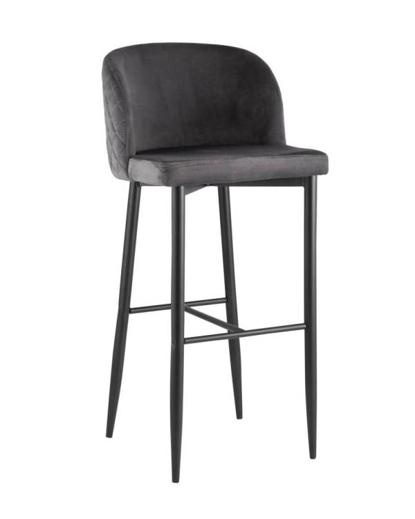 Стул барный Stool Group Оскар MC11B VELVET HLR-21 DUAL серый