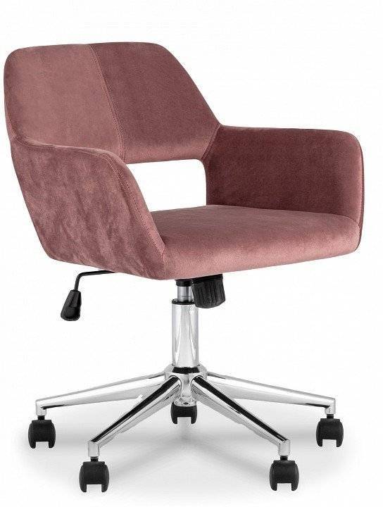 Кресло компьютерное Stool Group Ross SGR_ROSS_CHROME_VELVET_ROSE