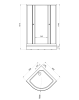 Душевой уголок Triton Ультра А Щ0000061784 профиль белый, стекло прозрачное, 80x80 фото 4
