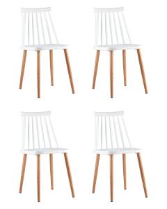 Набор из 4 стульев Stool Group Морган Y820 white X4 белый, пластик