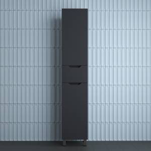 Шкаф-пенал Style Line Остин ЛС-00002412 напольный, графит, 191x36
