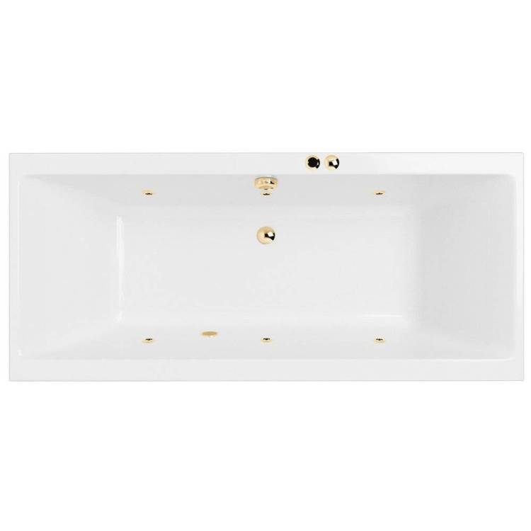 Акриловая ванна Excellent Pryzmat Slim 170x75 "SOFT" (золото)