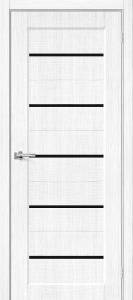 Межкомнатная дверь Mr. Wood Мода-22 Black Line 1531359 Snow Melinga 200x60