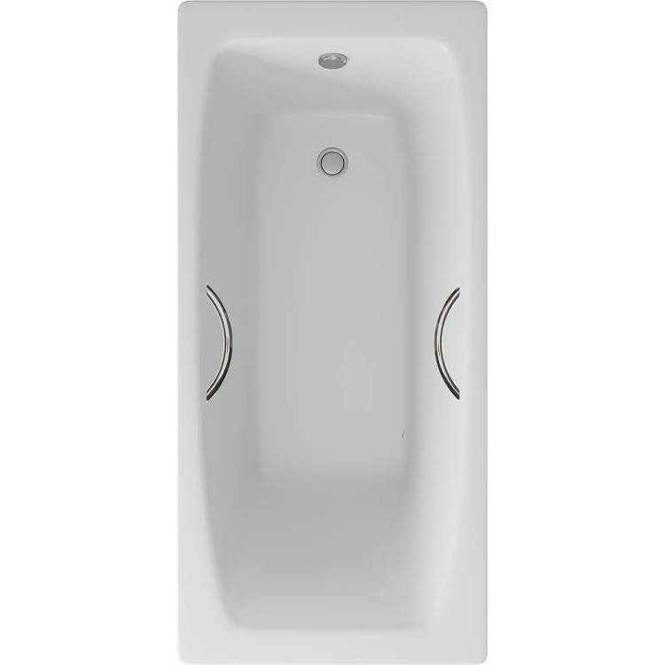 Чугунная ванна Delice Repos DLR220507R 150x70, с ручками, с ножками