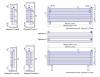 Стальной трубчатый радиатор отопления КЗТО Параллели Г 1, однотрубный, 2000 3 секции фото 3
