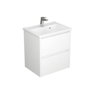 Тумба с раковиной Uncoria Тронто 60 56062 белый глянец