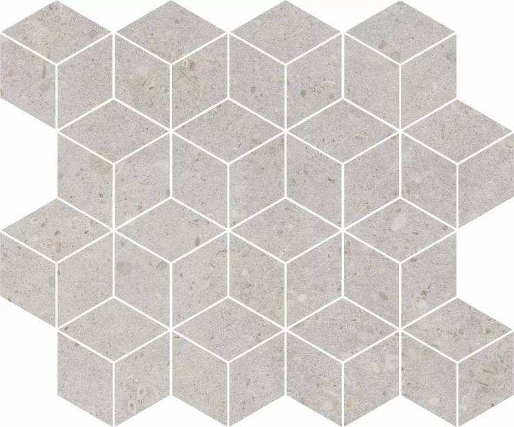 Мозаика Kerama Marazzi Риккарди T017/14053 мозаичный серый светлый матовый 45x37.5