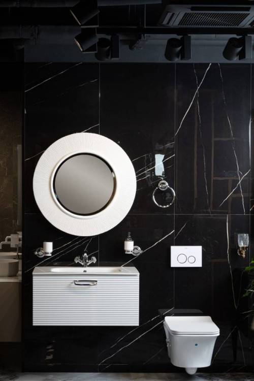 Зеркало Armadi Art Neoart 528-W light белое с подсветкой