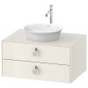 Тумба под раковину Duravit White Tulip 80, подвесная, белая