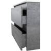 Тумба под раковину Belbagno Kraft KRAFT-700-2C-SO-CG 70x46x50 Cemento Grigio подвесная с двумя выкатными ящиками фото 8