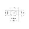 Унитаз подвесной Duravit ME by Starck 2529090000 белый фото 6