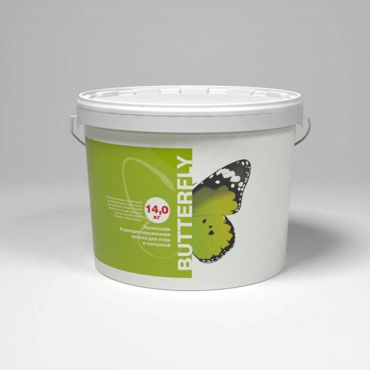 Краска интерьерная Derufa Butterfly для стен и потолков 14 кг
