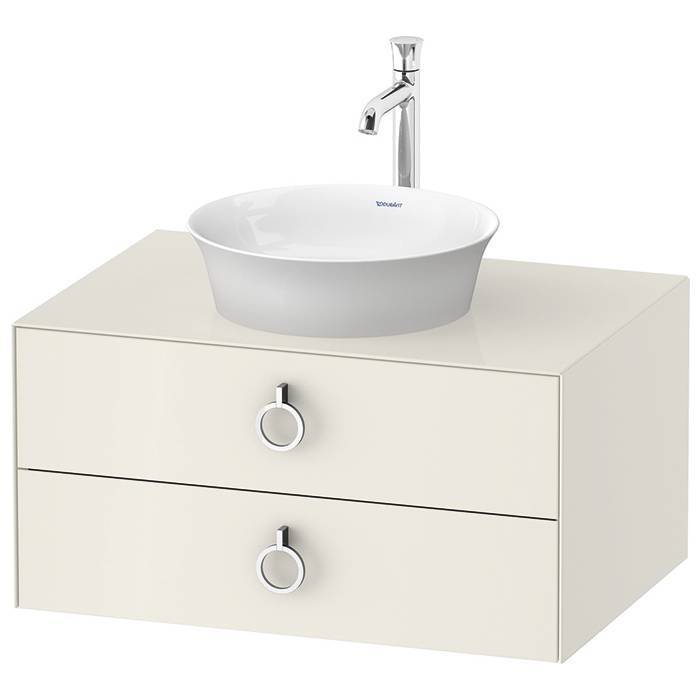 Тумба под раковину Duravit White Tulip 80, подвесная, белая