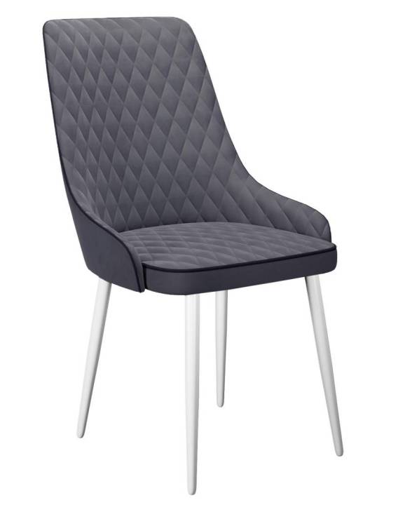 Стул Дик DikLine 305 00-00061943 B28 ANTRACITE, ножки белые