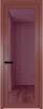 Межкомнатная дверь Profil Doors 1 AGP цвет профиля Красный антрацит, стекло безопасное 6 мм фиолетовое шпион 700x2000