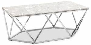 Стол журнальный Stool Group Авалон ECT-0551RTC сталь серебро 122x66