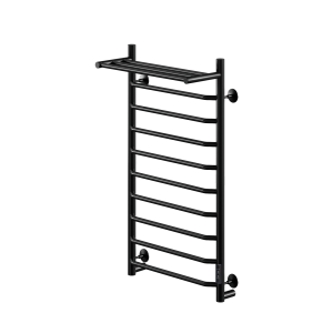 Полотенцесушитель электрический Comfysan Scola 016753 EC-10 100/50 с полкой, черный матовый