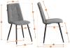 Набор из 2 стульев Tetchair Asti Trend 24877 молочный, черный, велюр фото 16