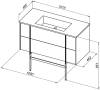 Тумба с раковиной Allen Brau Reality 1.32007.PWM папирус матовый, 101x50 фото 16