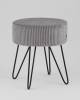 Пуф Stool Group Спейси vd-spacy-cl-steel светло-серый, велюр рельефный фото 2