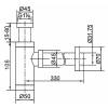 Сифон для раковины Azario G 1 1/4 AZ-108-BL фото 4