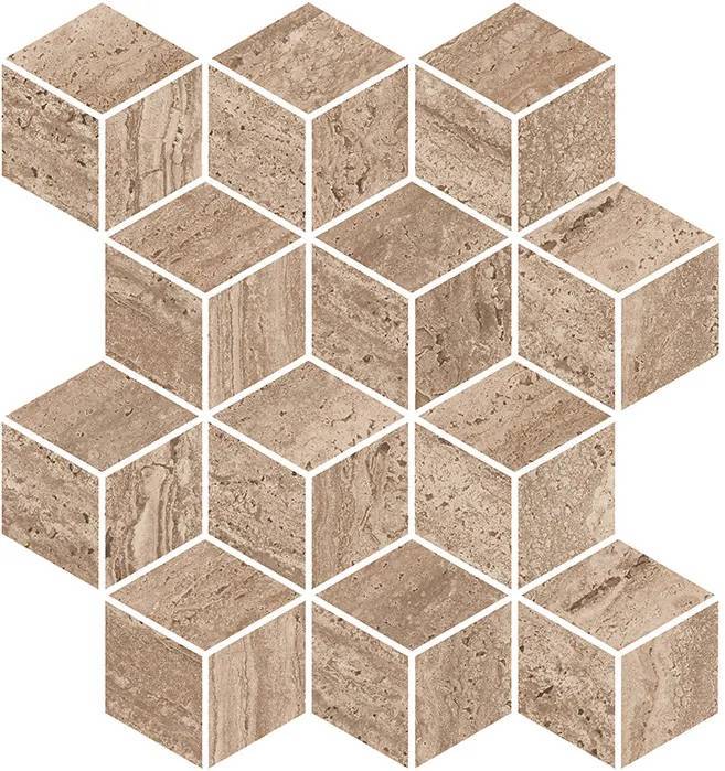 Мозаика Kerama Marazzi Про Травертин KMD2MSM018BR мозаичный коричневый светлый матовый обрезной 34.5x37