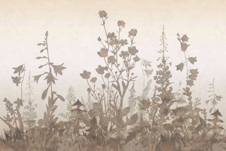 3D Фотообои Artegrafico «Светлая композиция из цветов» HRB-045 песок