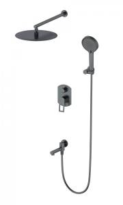 Душевой комплект Wonzon & Woghand WW-88939010-BGM темный графит
