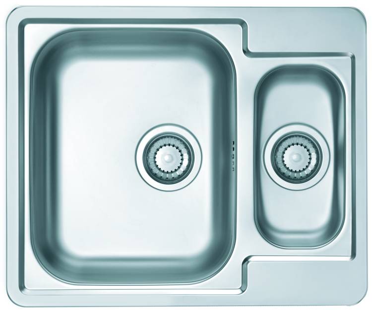 Мойка кухонная Alveus Line 50 1065676 Nat-90 с сифоном, 61.5x50