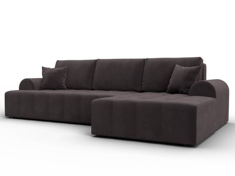 Диван угловой Лига Диванов Лига-080 134749 Коричневый