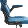 Кресло компьютерное Tetchair Bazuka metalBL 25046 синий, велюр фото 8