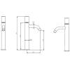 Смеситель для раковины Boheme Stick 122-W-MR-WHITE White Mramor White фото 2
