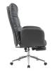 Кресло компьютерное Stool Group TopChairs Solid DD-004-OT grey серый, с оттоманкой фото 4