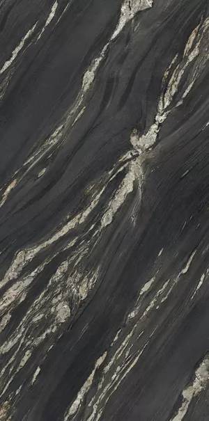 Керамогранит Ariostea Ultra Marmi UM6SK157674 Tropical Black Levigato Silk 6mm 150х75