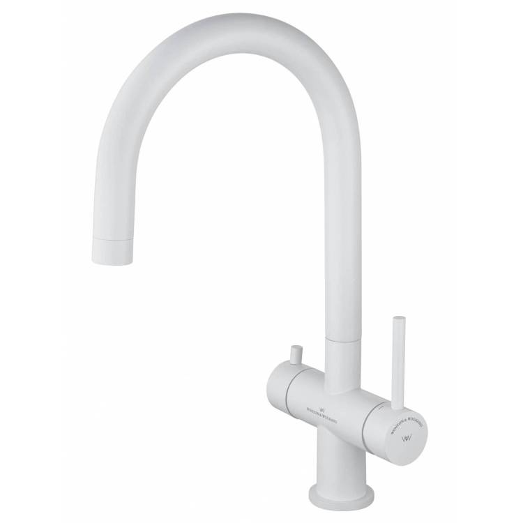 Смеситель для кухни Wonzon & Woghand WW-3211-MW под фильтр, белый