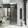 Душевой уголок MaybahGlass MGY-1328-6 стекло графит, 900x900x1950 фото 2