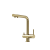 Смеситель для кухни Sancos Foster SC4014BG с возможностью подключения фильтра для воды, брашированное золото