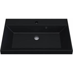 Раковина Uperwood Classic Quartz 291030005 черная матовая, уголь, 70x45 Раковина Uperwood Classic Quartz 291030005 черная матовая, уголь, 70x45