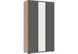 Шкаф Woodville Элла ШК 02 586714 серый графит/дуб крафт золото
