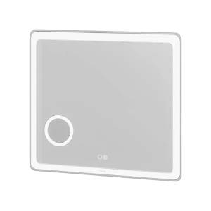 Зеркало Grossman LEO 800x800x45 LED с сенсорным выкл.,гравировкой,подогревом и увеличительным стеклом