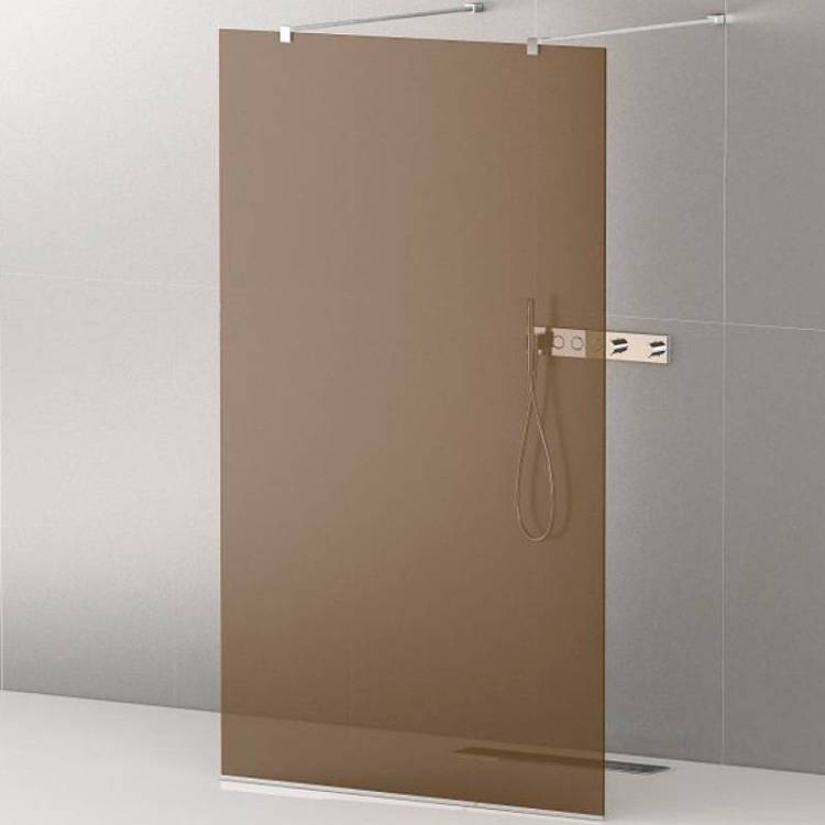 Душевая перегородка Cezares Liberta LIBERTA-L-2-100-120-BR-Cr хром