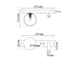 Бра Italline IT08-8024 black 3000K фото 2