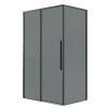 Душевой уголок Grossman Galaxy 120.K33.01.1110.21.10 профиль черный матовый, стекло тонированное, 110x100x195