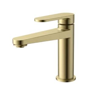 Смеситель для раковины AQUAme Novara AQM6910BG брашированное золото