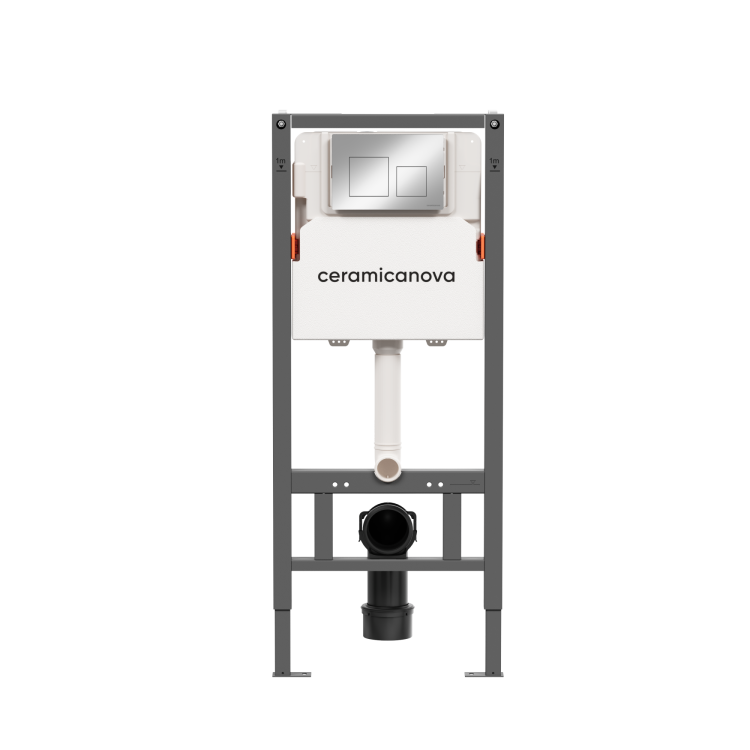 Система инсталляции для унитазов Ceramica Nova Balance CN121002CH кнопка хром глянцевый