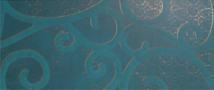 Декор Italgraniti Creta D Wall CD06DB Aqua Boucle Oro 30.5x72.5